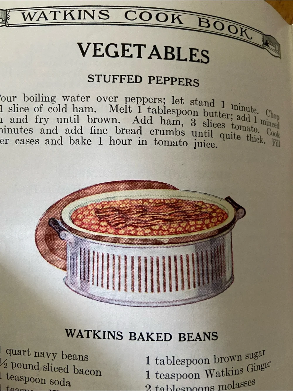 Antique Vintage 1920s 20s Watkins advertising advertisement baking and Cookbook